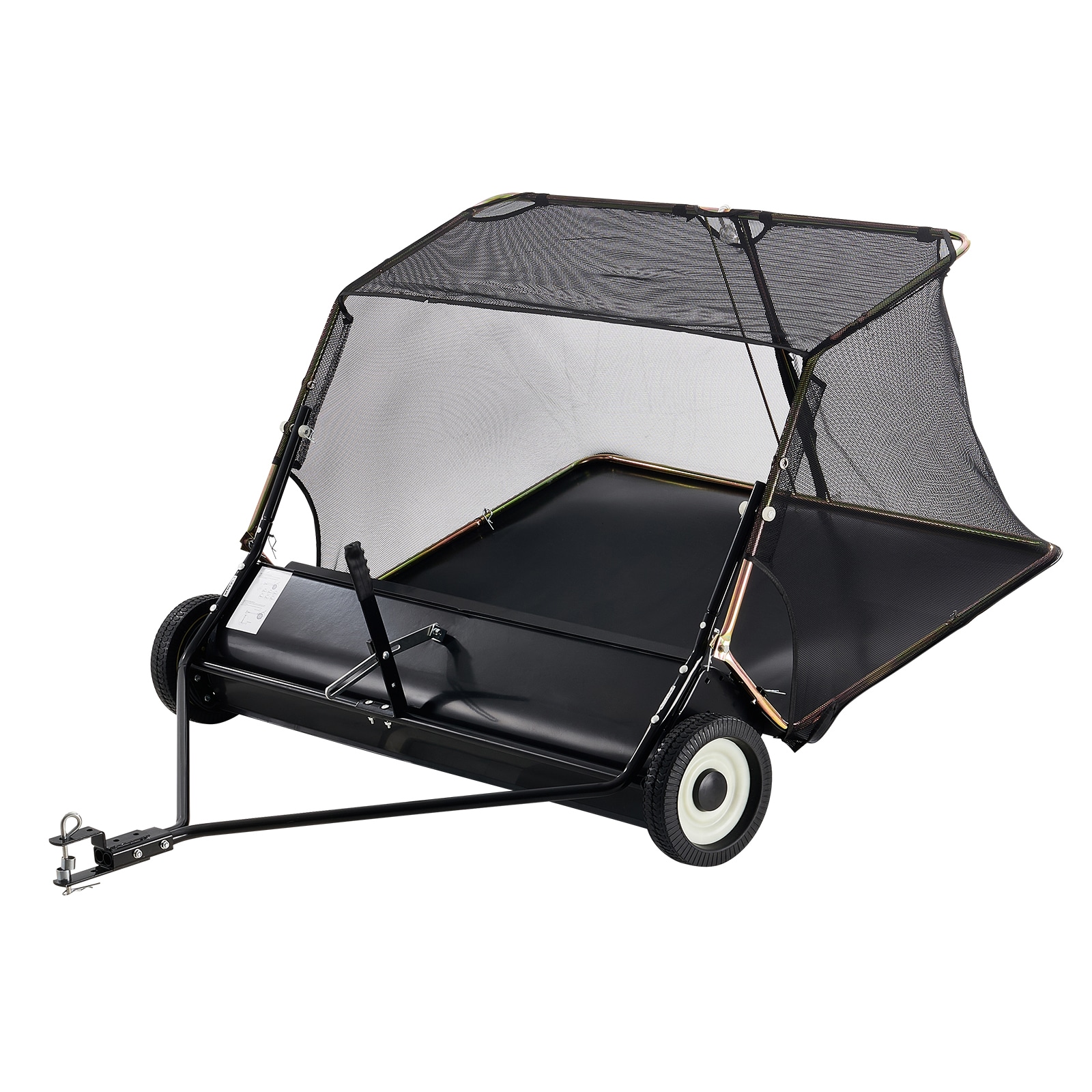 Lawn Sweeper Tow Behind 52 Inch Large Grass Collector For Garden_voghion.com